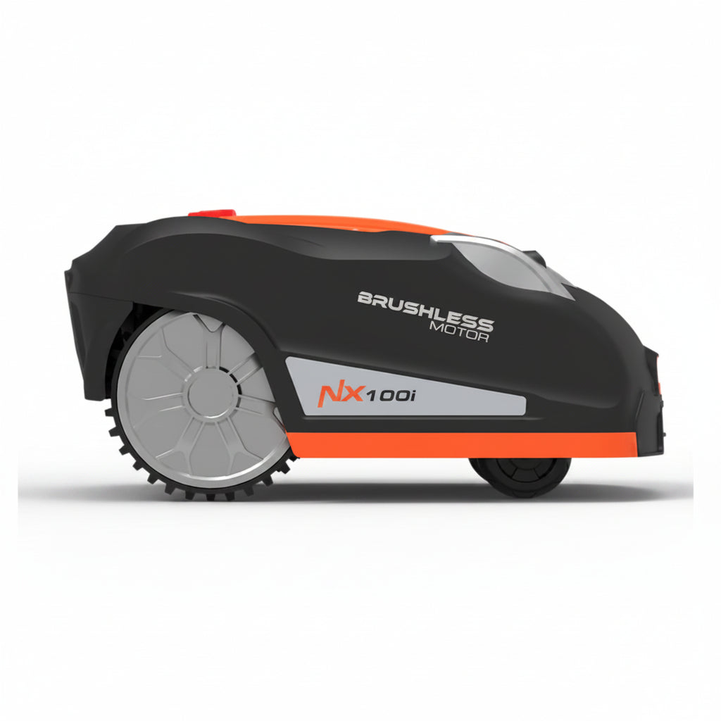 Robotic Lawnmower, Nx100I 28-Volt, Auto Charging, Self-Propelled Side Discharge Machine