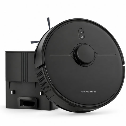 Robot Vacuum and Mop with Self-Emptying, 90 Days Hands-Free Robotic Vacuum with 6000Pa, Lidar Navigation, Wi-Fi/App/Alexa Voice Control, Fast Home Mapping for Pet Hair, Hard Floors